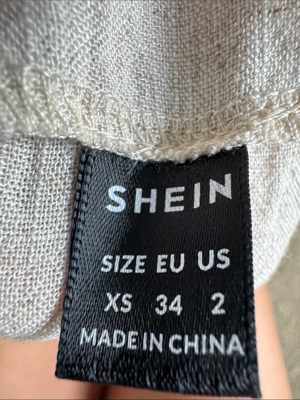 NWOT Womens Linen-Blend Tan Chinos — Lightweight Straight Fit